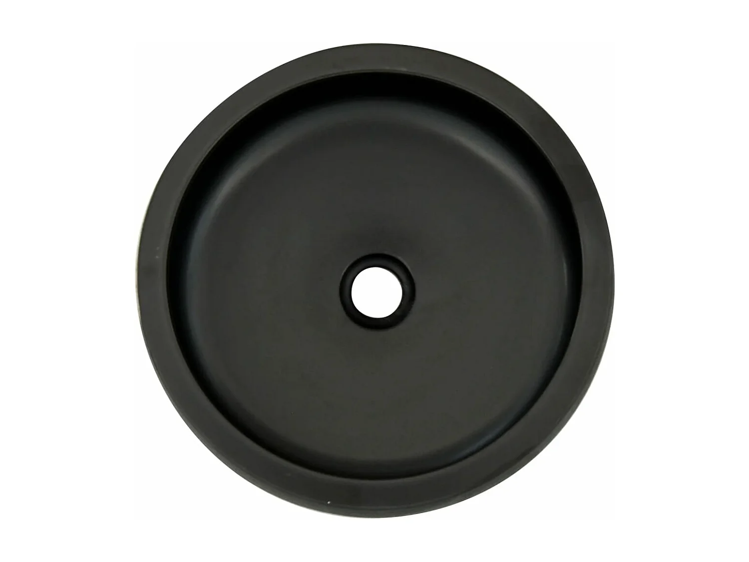 Vasque à poser noir et marron rond Φ41x14 cm céramique