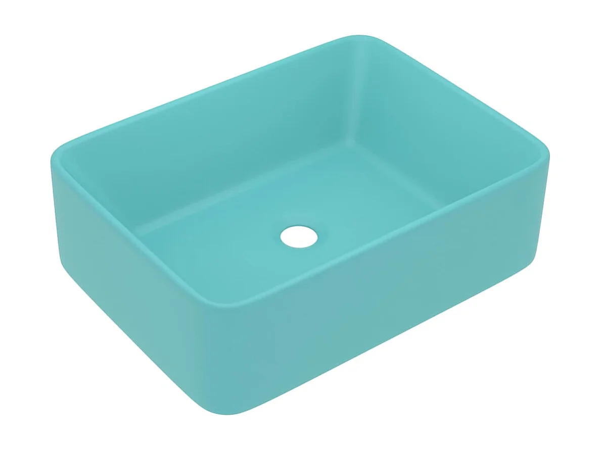 Lavabo de luxe Vert clair mat 41x30x12 cm Céramique
