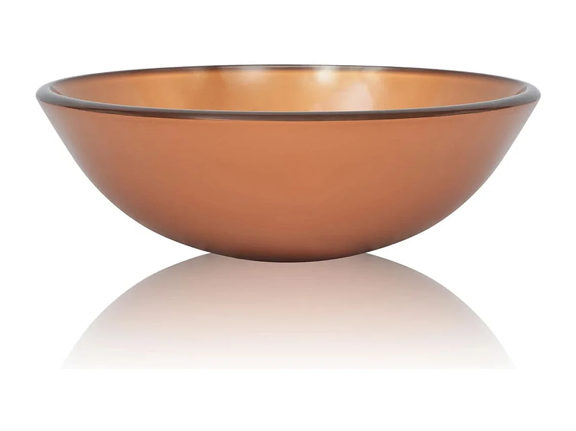 Lavabo Verre trempé 42 cm Marron