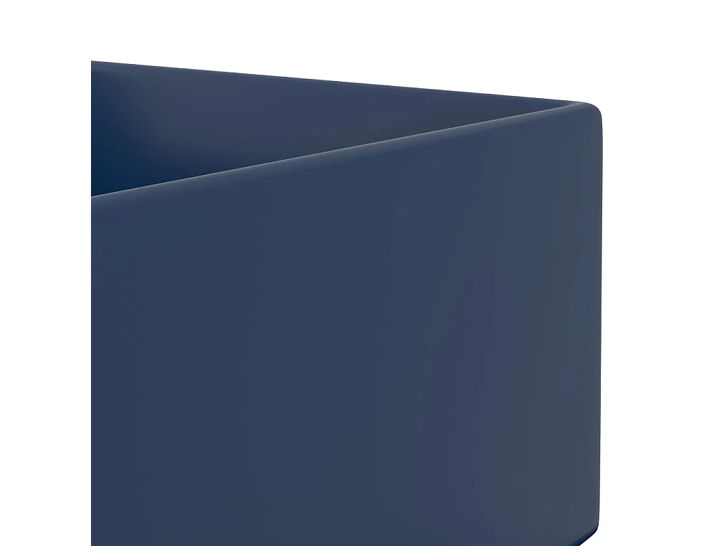 Badkamerwastafel met overloop Keramiek Donkerblauw