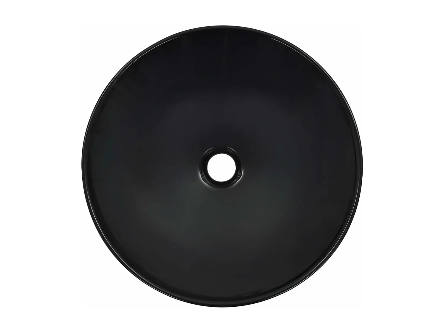 Lavabo 41x12,5 cm Céramique Noir