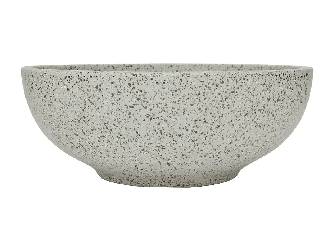 Vasque à poser gris rond Φ41x14 cm céramique