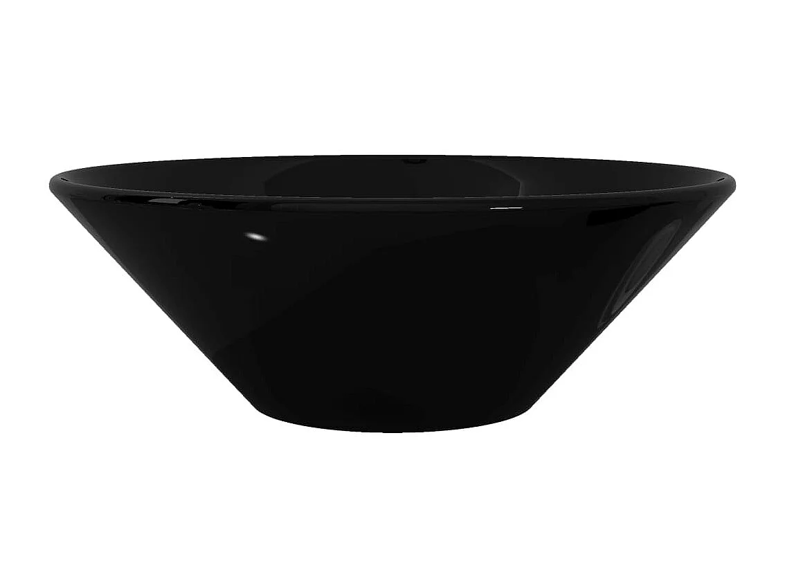 Vasque rond céramique Noir pour salle de bain