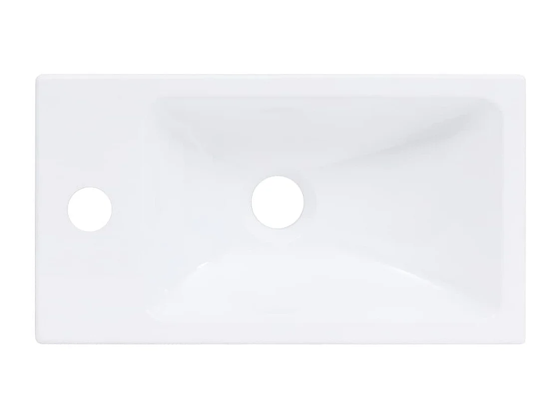 Lavabo 400x220x90 mm SMC Blanc