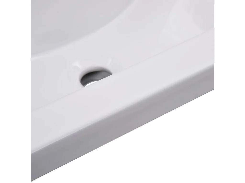 Inbouwspoelbak 61 x 39,5 x 18,5 cm Keramiek Wit