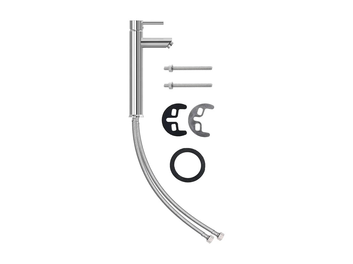 Lavabo de baño con grifo y desagüe push-pull Vidrio templado