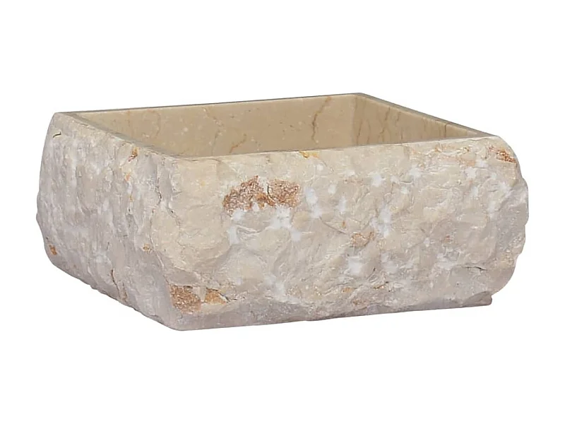 Lavabo Crème 30x30x13 cm Marbre