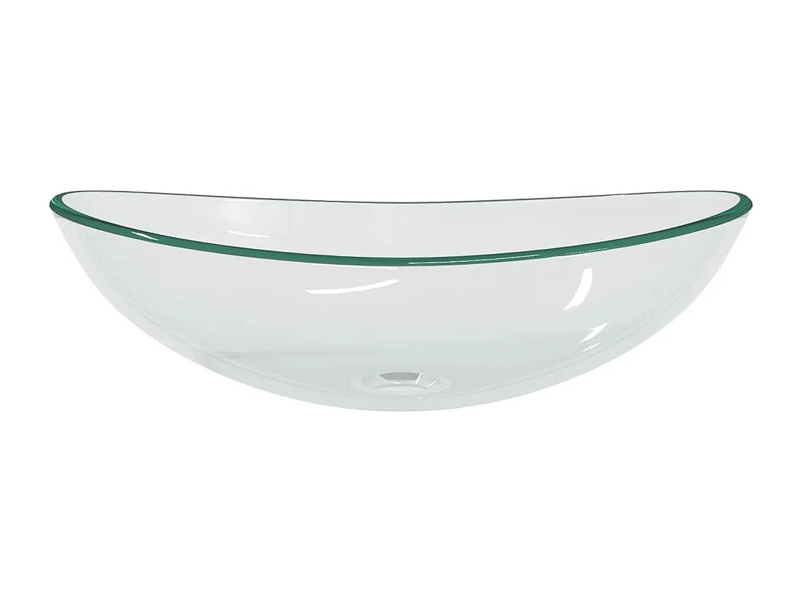 Lavabo Verre trempé 54,5x35x15,5 cm Transparent