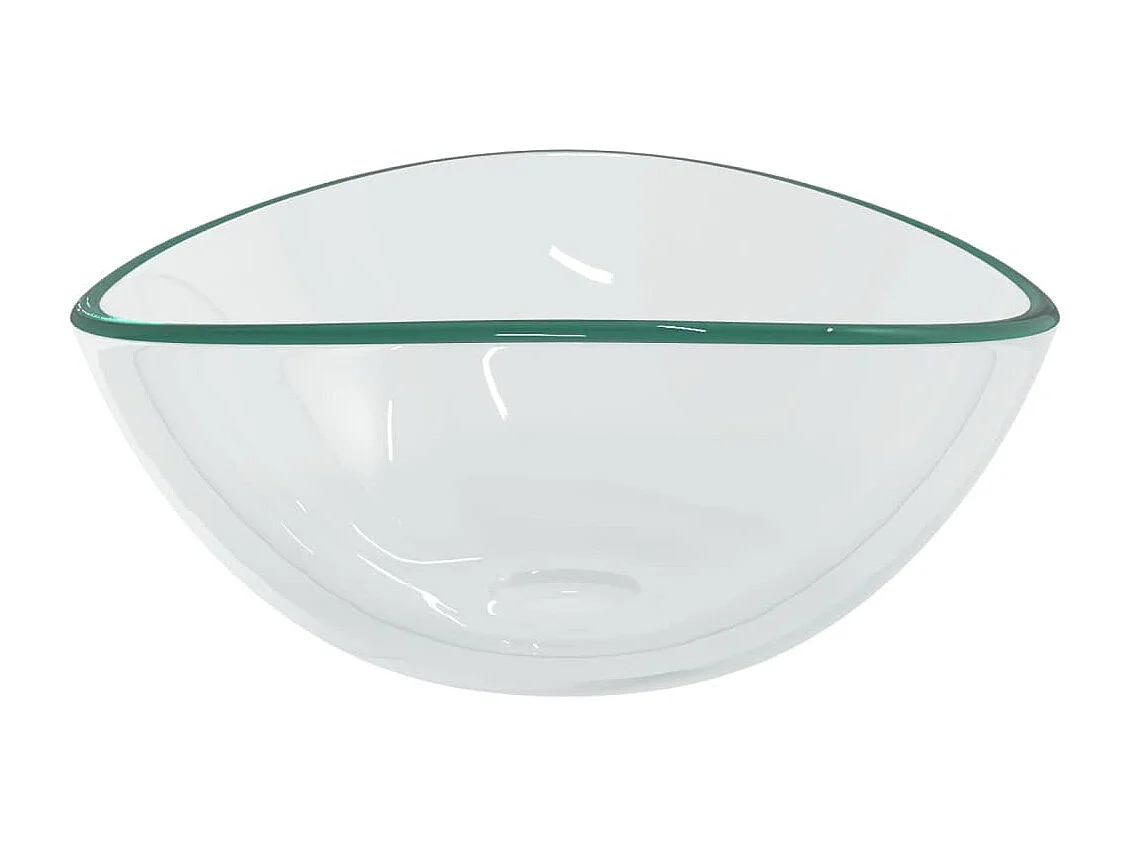 Lavabo Verre trempé 54,5x35x15,5 cm Transparent