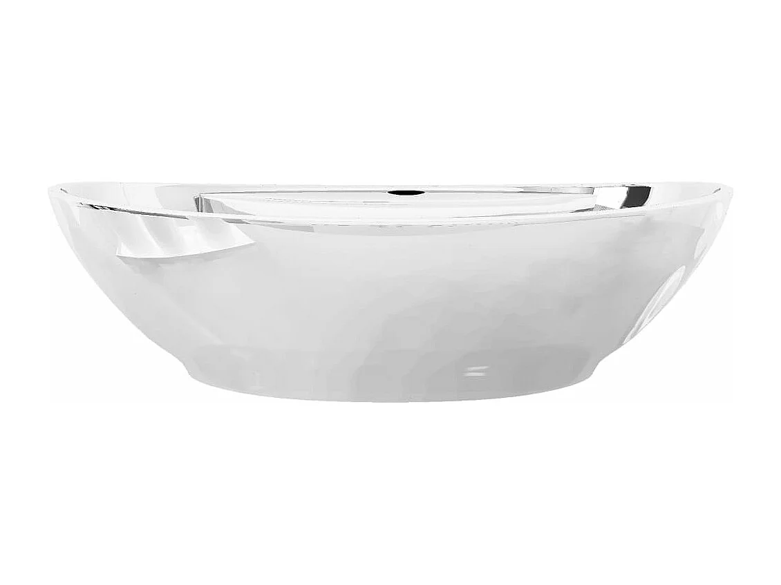 Lavabo avec trop-plein 58,5 x 39 x 21 cm Céramique Argenté