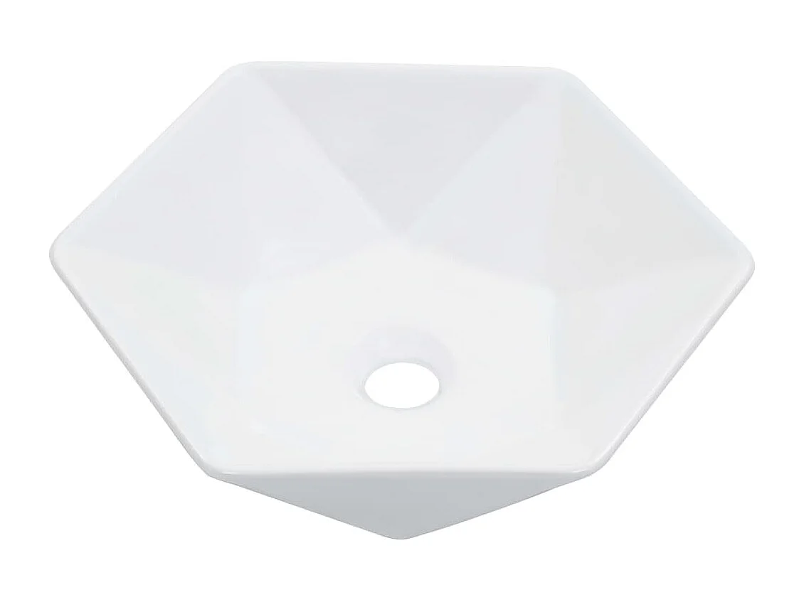 Lavabo 41x36,5x12 cm Céramique Blanc