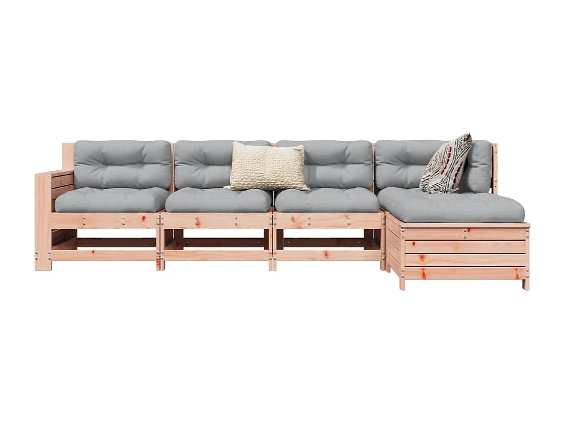5-tlg. Garten-Sofagarnitur Massivholz Douglasie