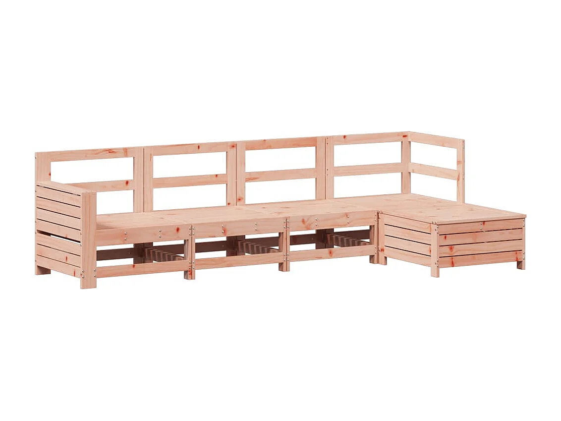 5-tlg. Garten-Sofagarnitur Massivholz Douglasie