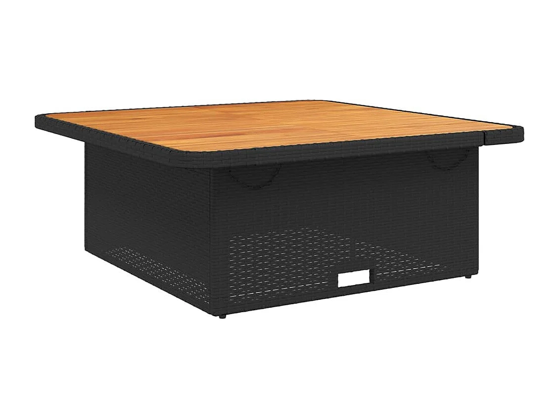 Set Divani da Giardino 3 pz con Cuscini in Polyrattan Nero