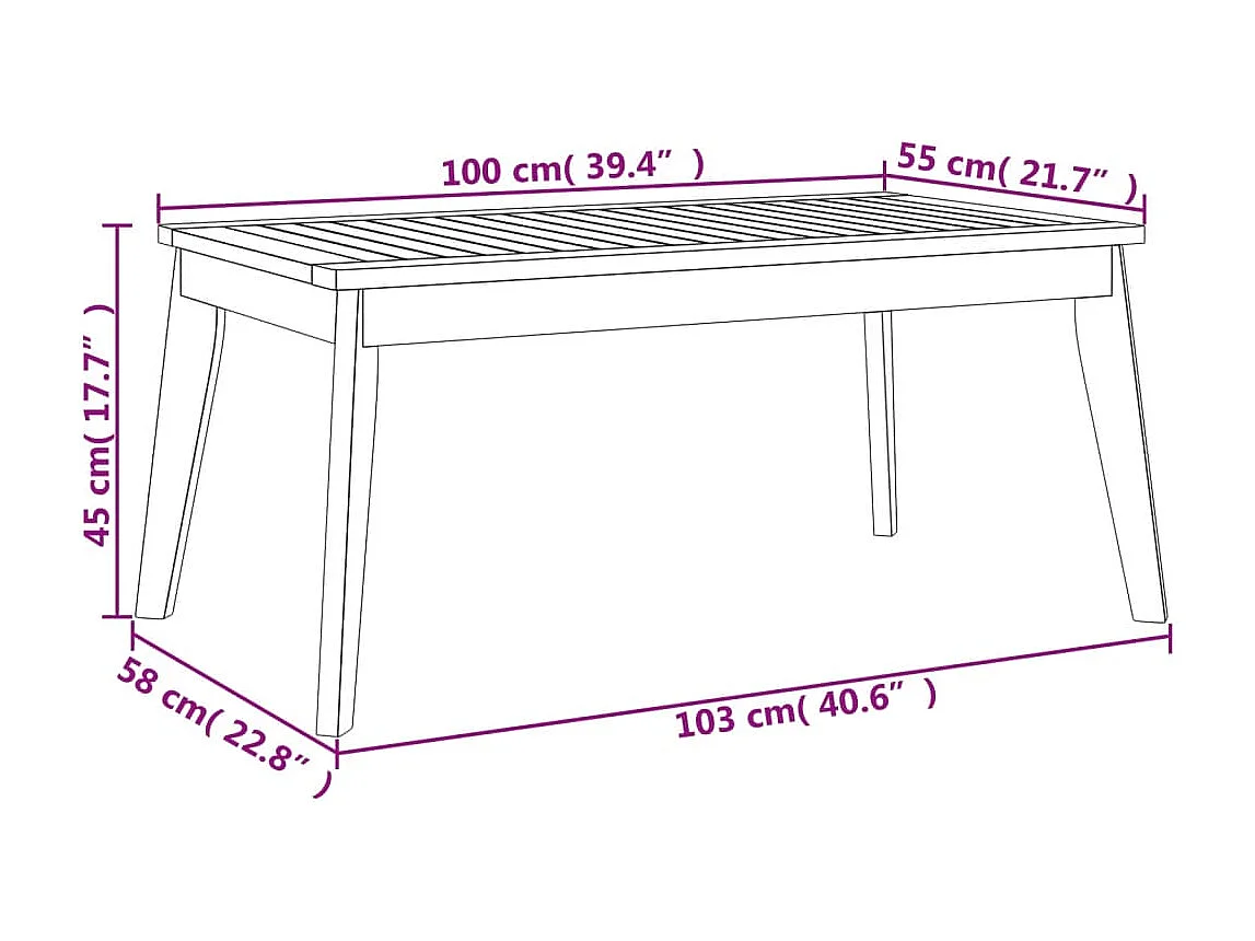 5 pcs conjunto lounge de jardim madeira de acácia maciça