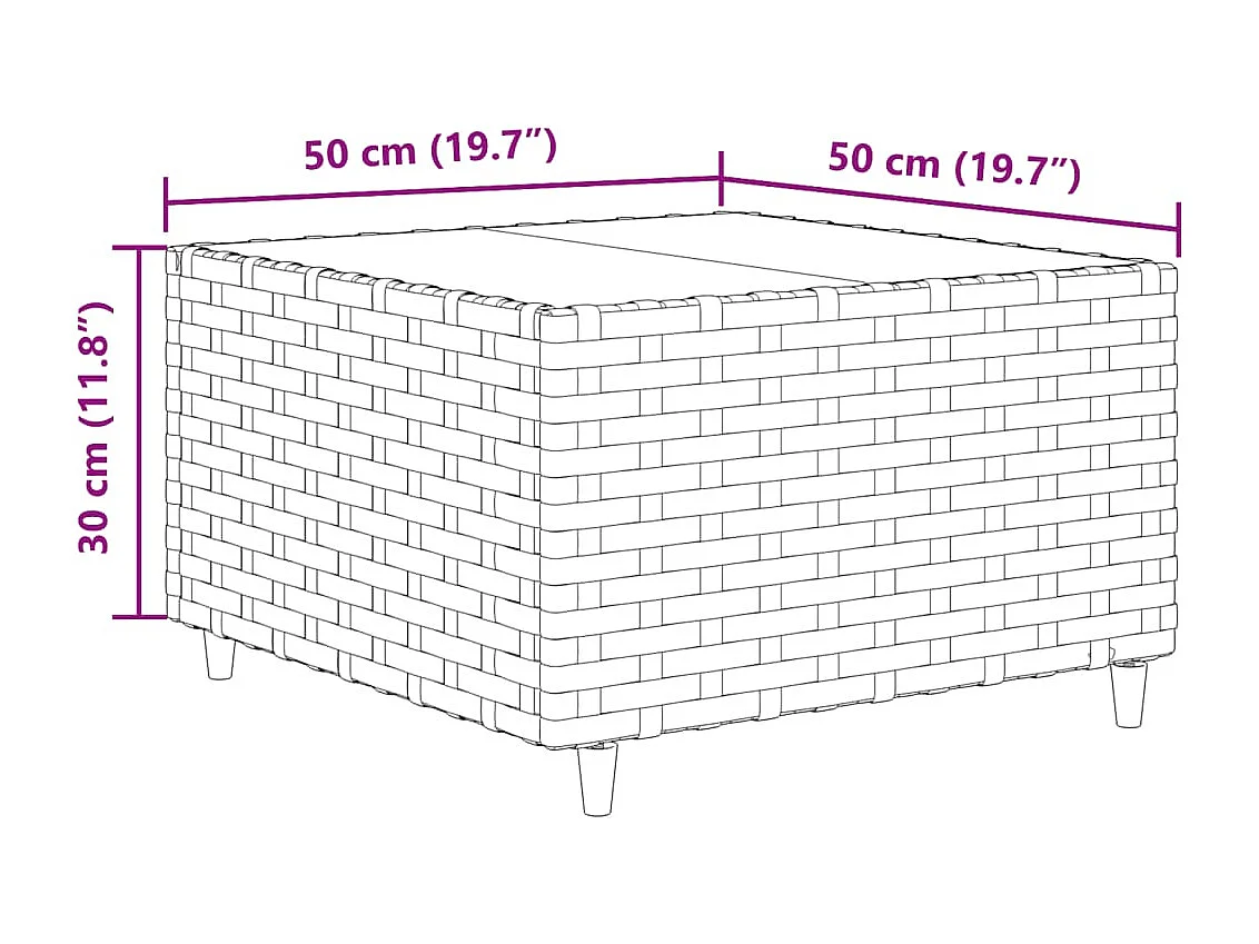Set Mobili da Giardino con Cuscini 8 pz Nero in Polyrattan