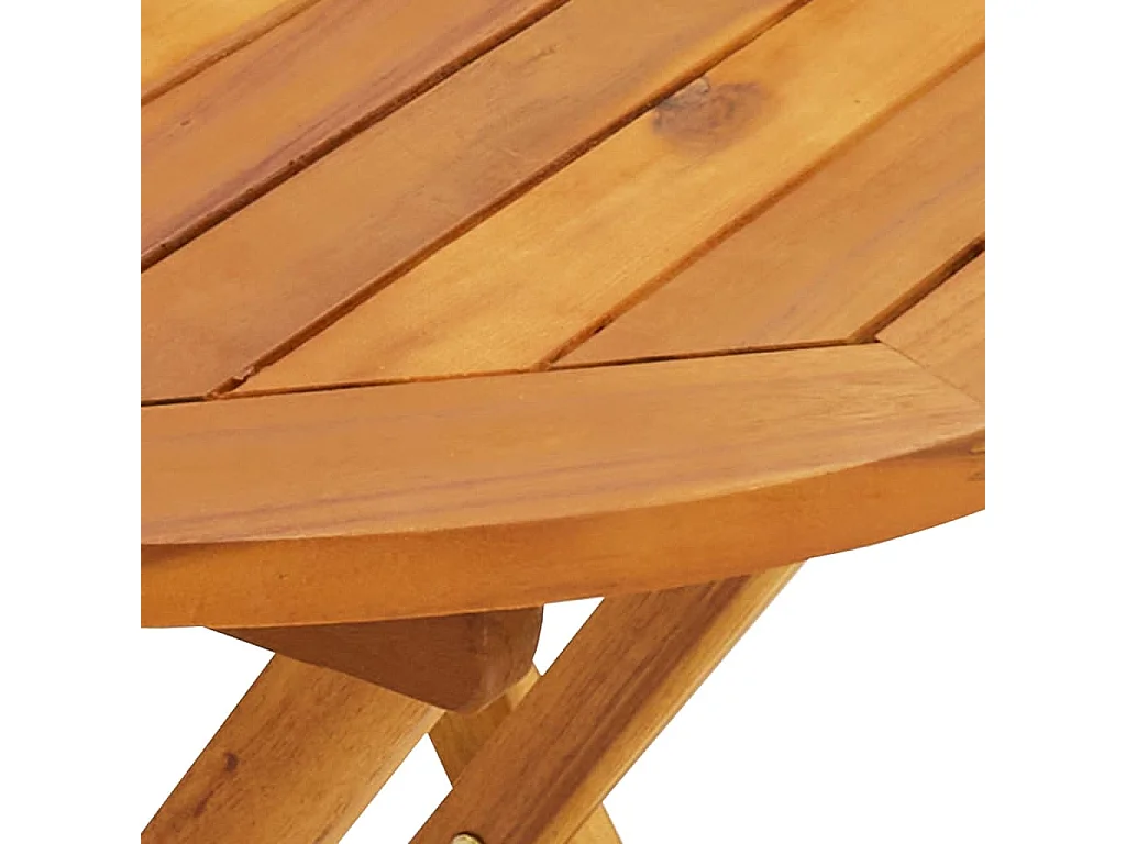 Ensemble de bistro 3 pcs beige polypropylène et bois massif