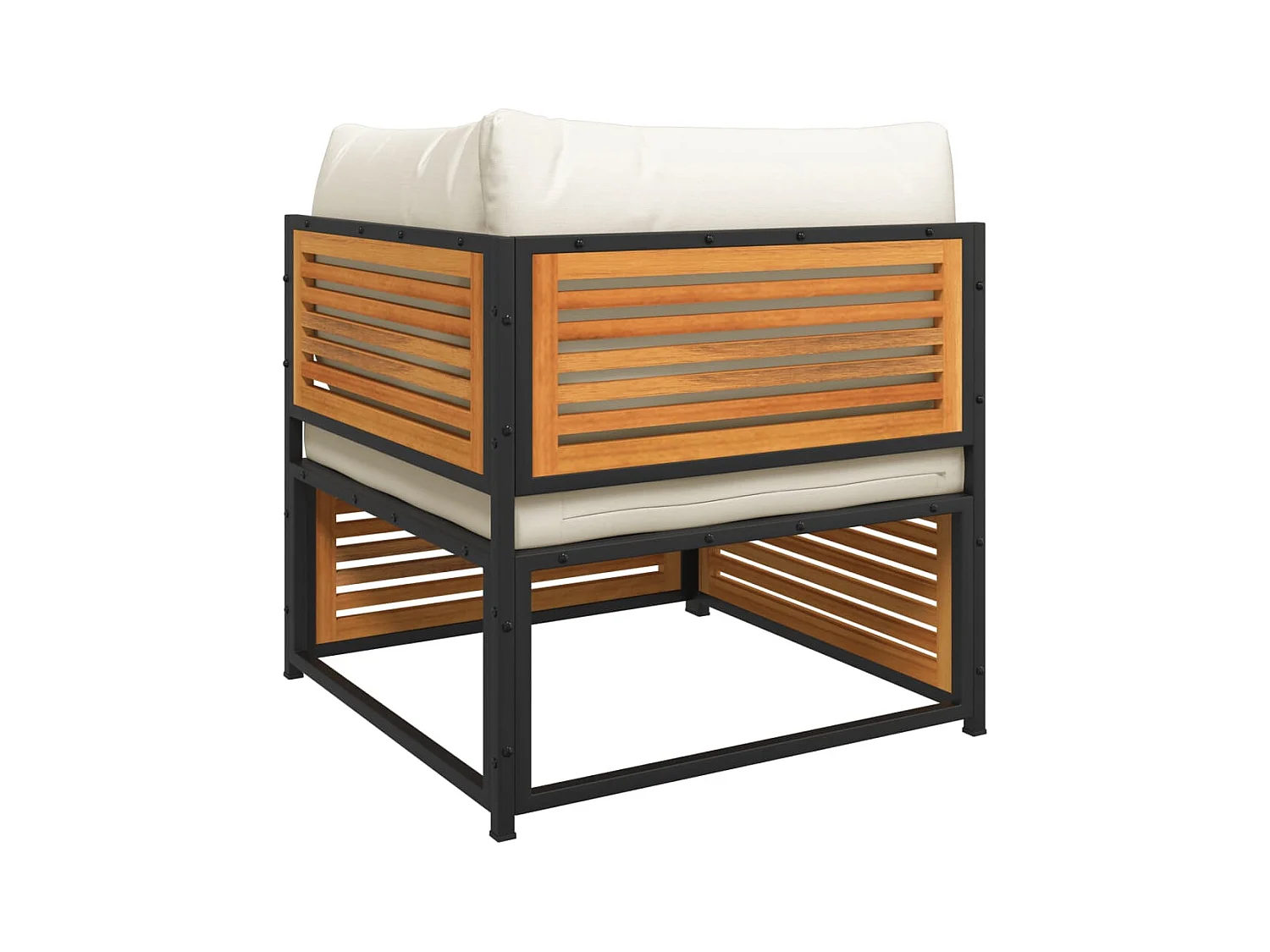 Salon de jardin avec coussins 11 pcs bois massif d'acacia