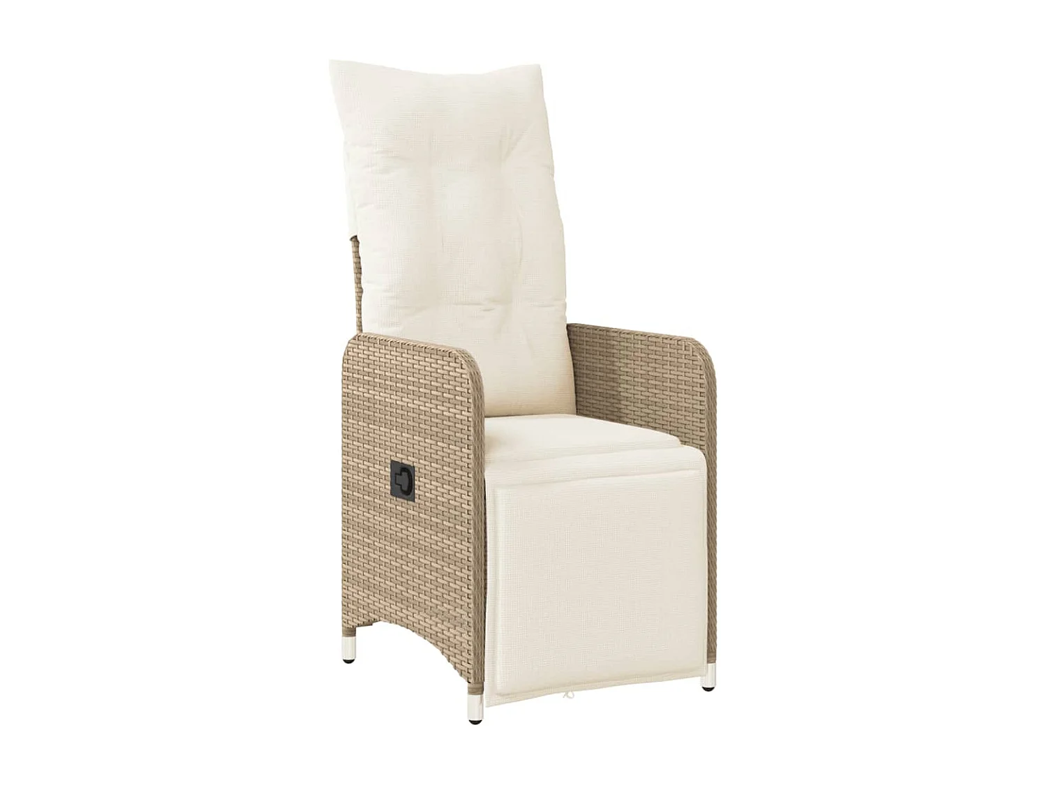 9-delige Bistroset met kussens poly rattan bruin