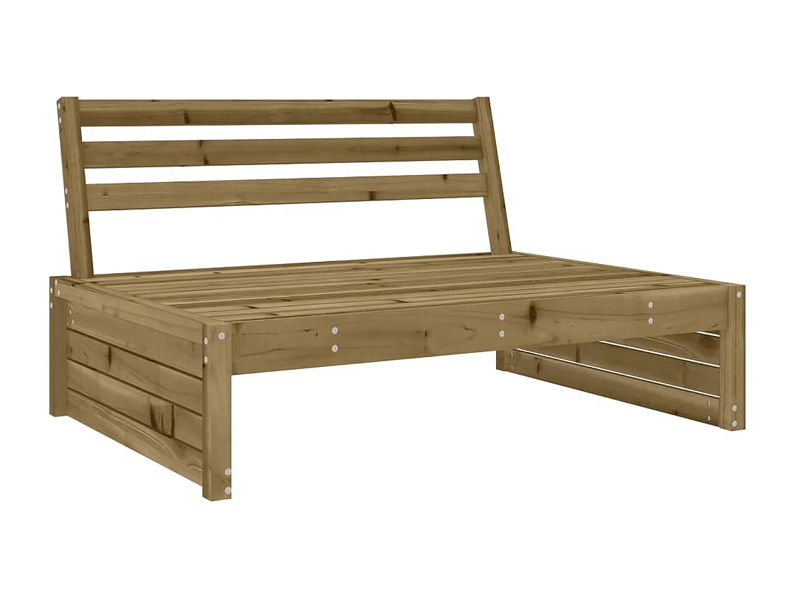 Set Salotto da Giardino 6 pz in Legno Impregnato di Pino