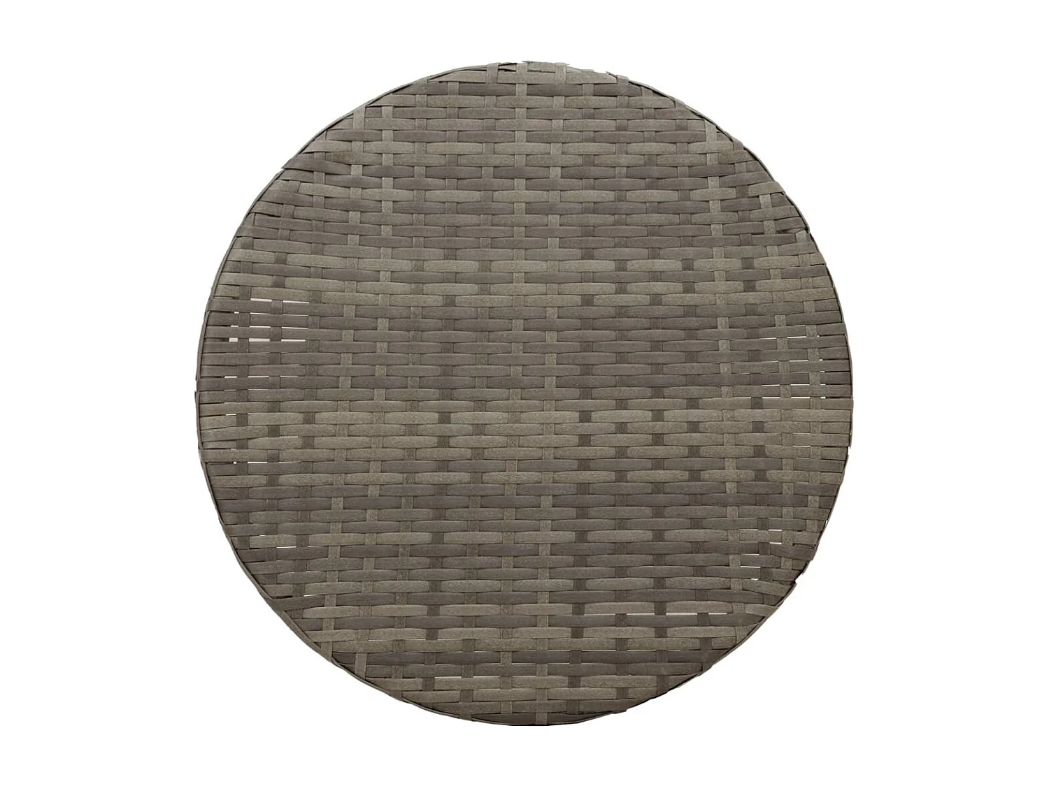 3-delige Bistroset met kussens poly rattan grijs