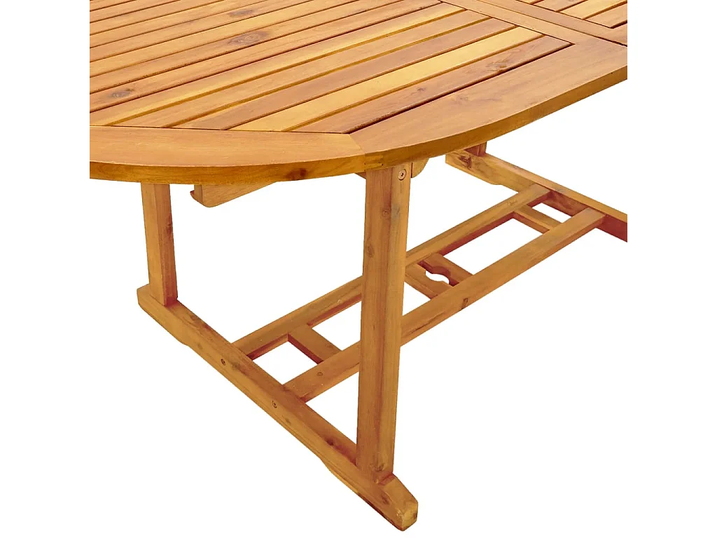 Set Pranzo da Giardino 5pz Legno Massello di Acacia e Textilene