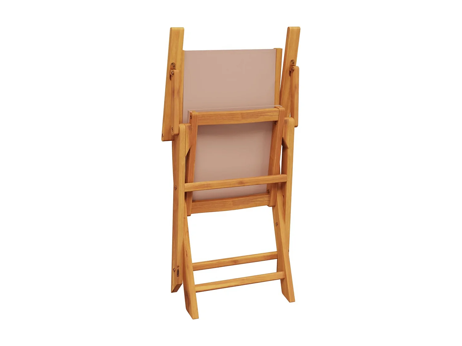 Set da Bistrot 3pz Tortora in Tessuto e Legno Massello