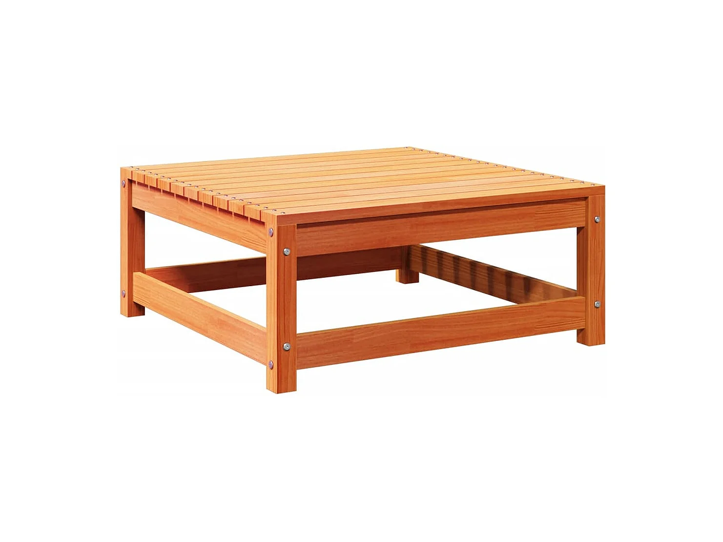 Set Divani Giardino 9 pz con Cuscini Marrone Cera Massello Pino