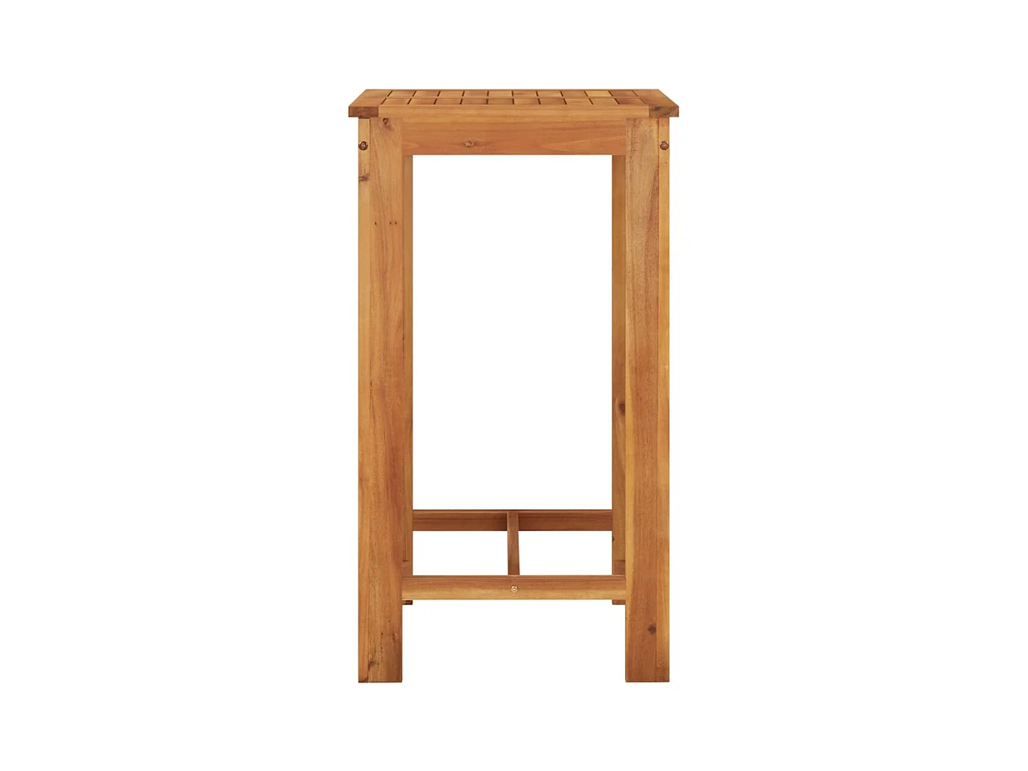 Ensemble de bar de jardin 3 pcs noir bois massif acacia rotin