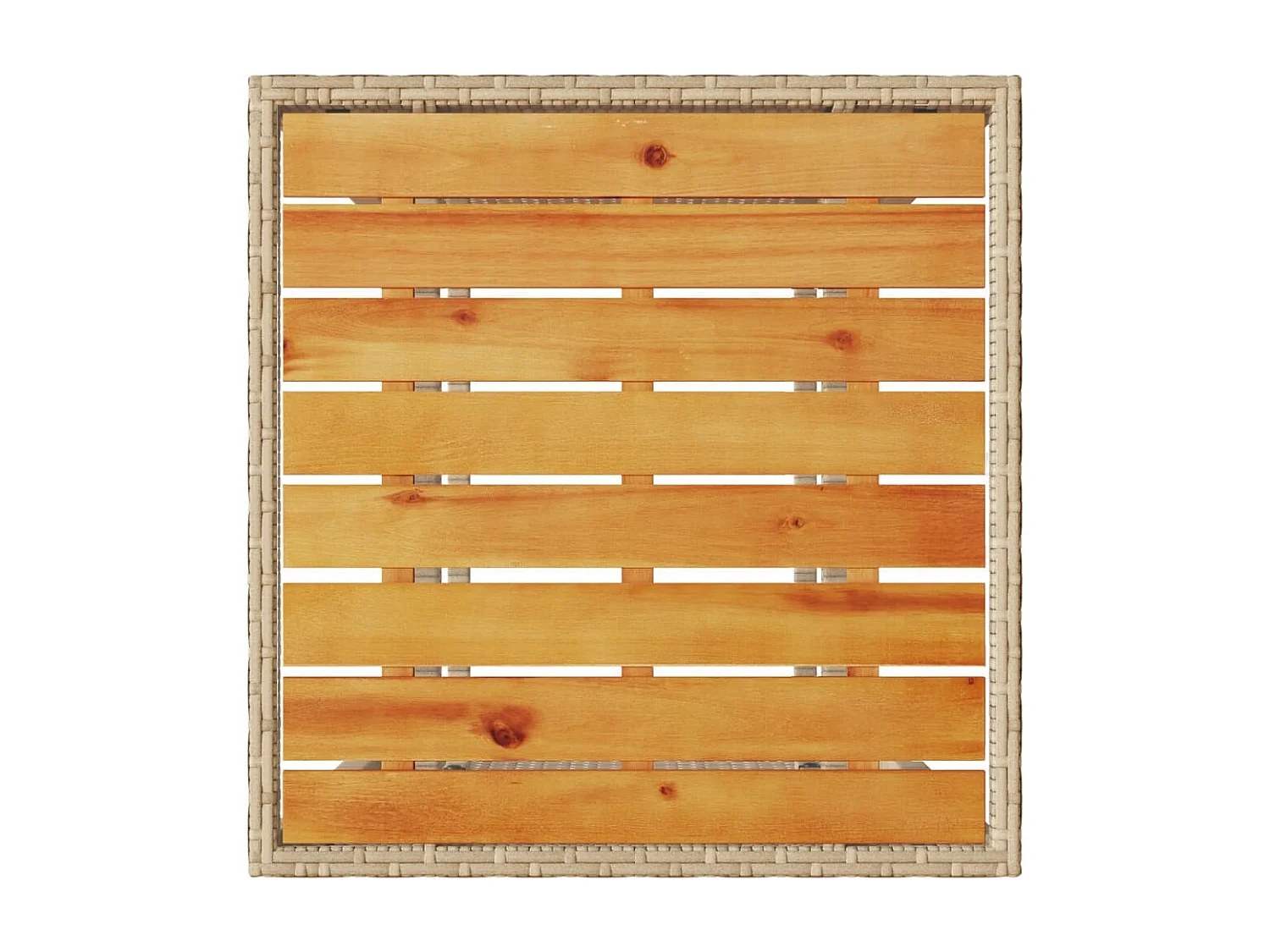 Ensemble de bistro 3 pcs avec coussins beige résine tressée