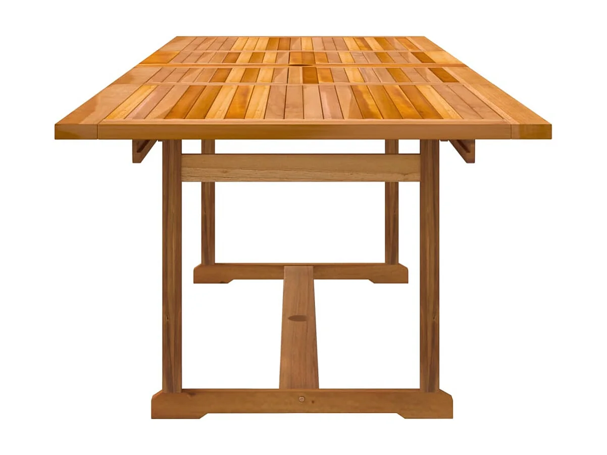 Set Pranzo da Giardino 7pz Legno Massello di Acacia e Textilene