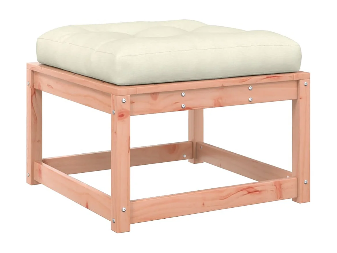 Salon de jardin 5 pcs avec coussins bois massif douglas