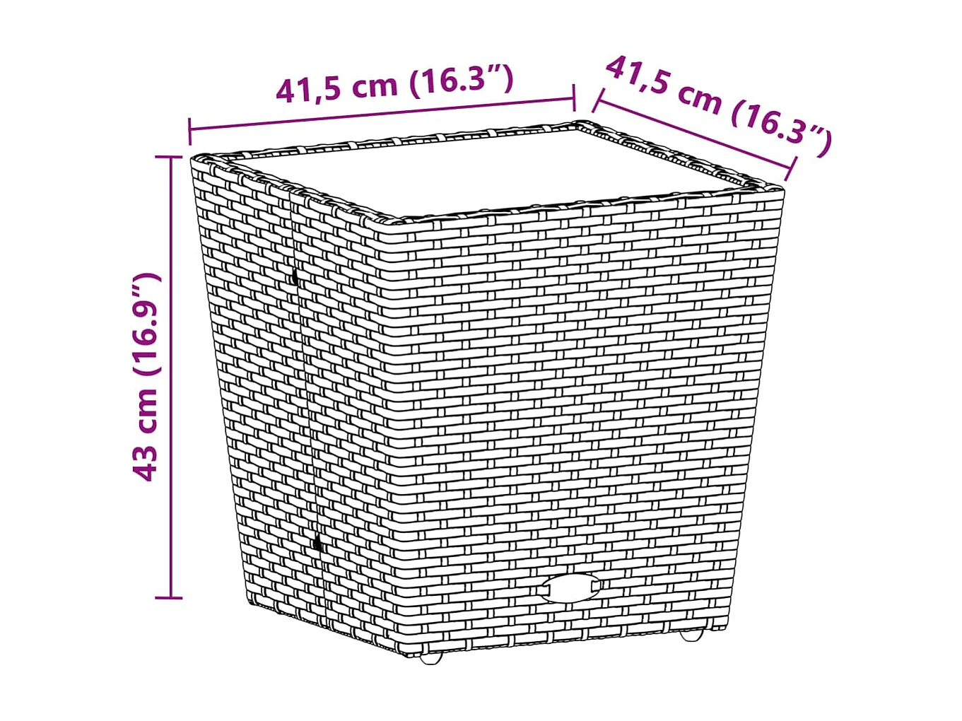 Mesita y sillas con cojines 3 pzas ratán sintético vidrio beige
