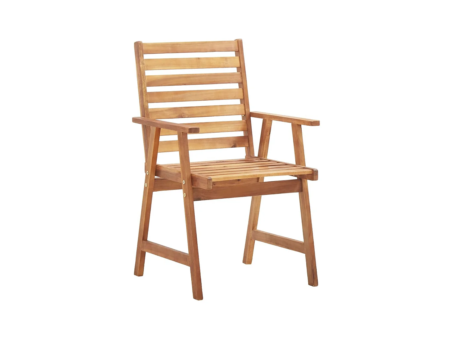 Set da Pranzo per Giardino 5 pz in Legno Massello di Acacia