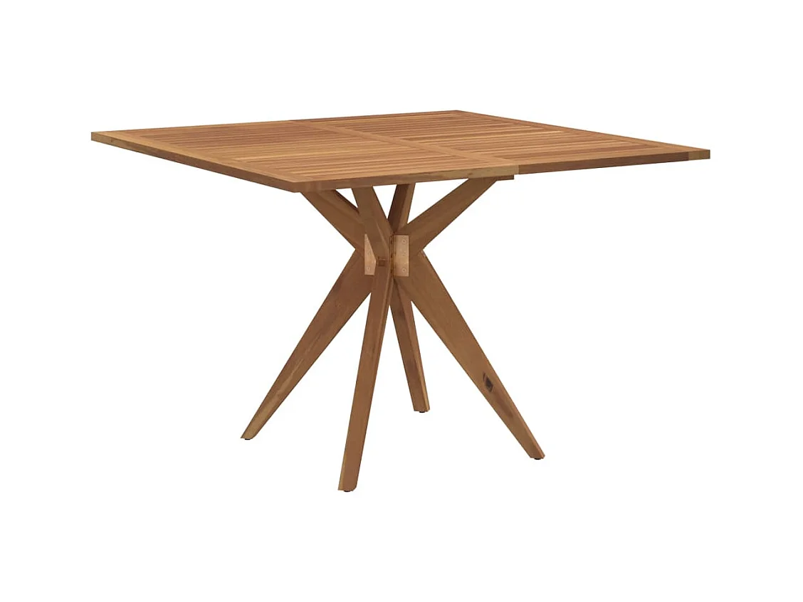 Set da Pranzo per Giardino 5 pz in Legno Massello di Acacia