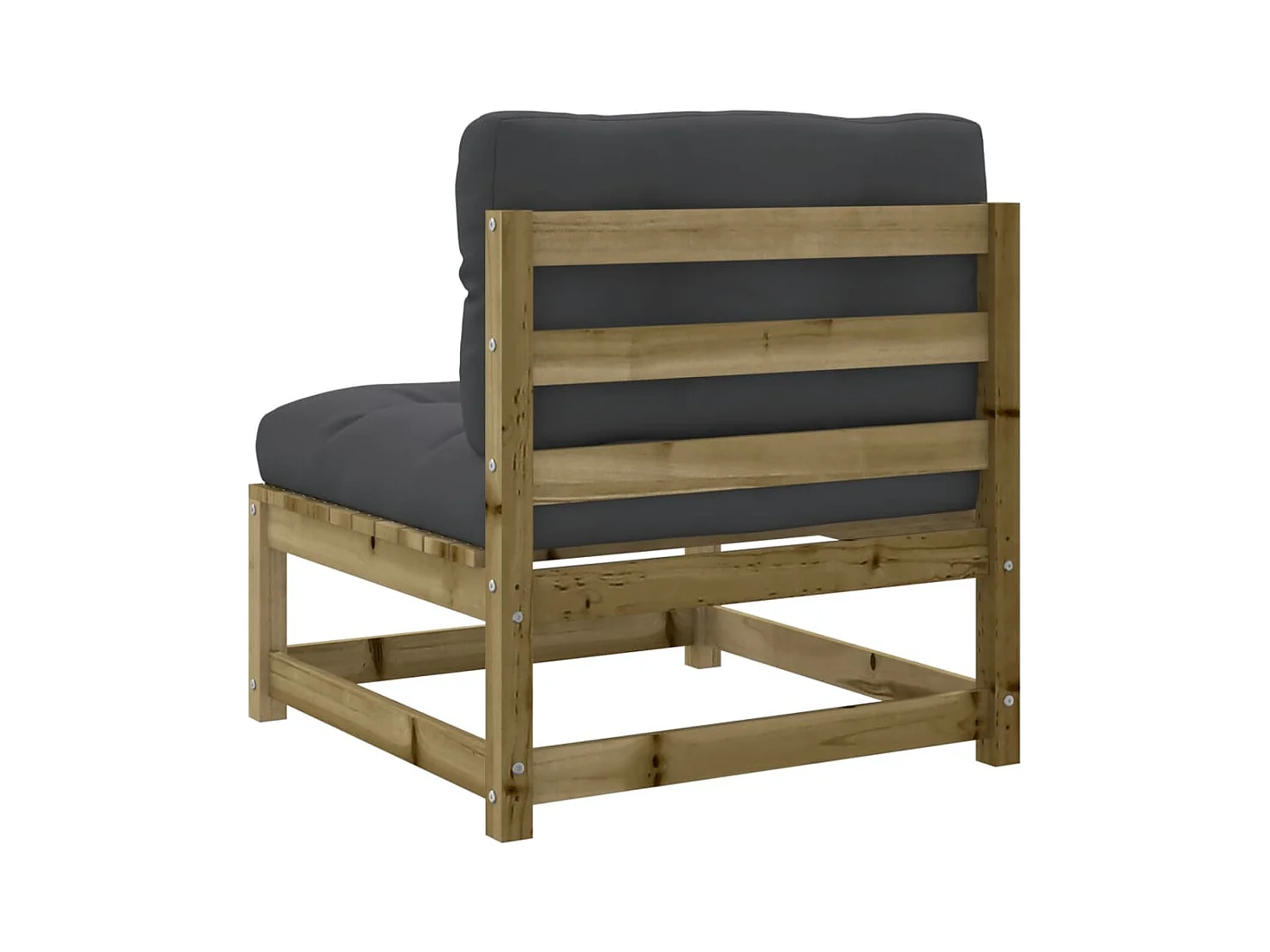 Set Divani da Giardino 6pz con Cuscini Legno Impregnato di Pino