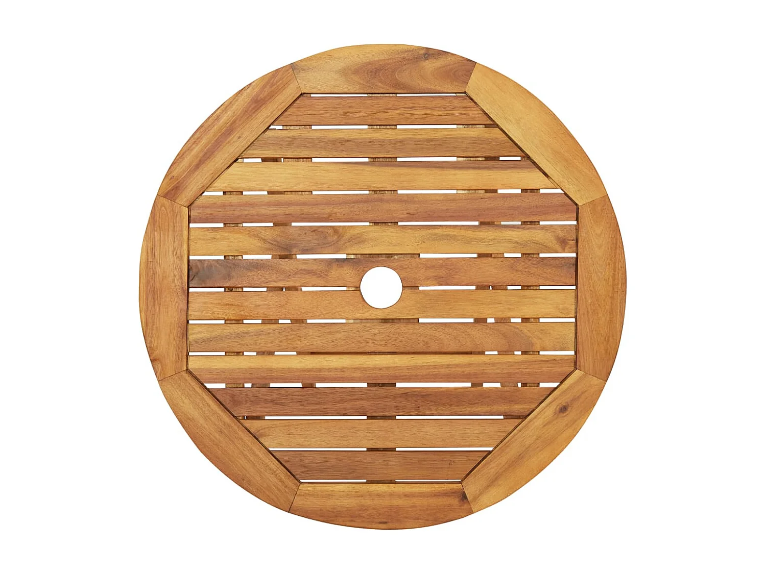 Set da Bistrot 3 pz Pieghevole in Legno Massello di Acacia