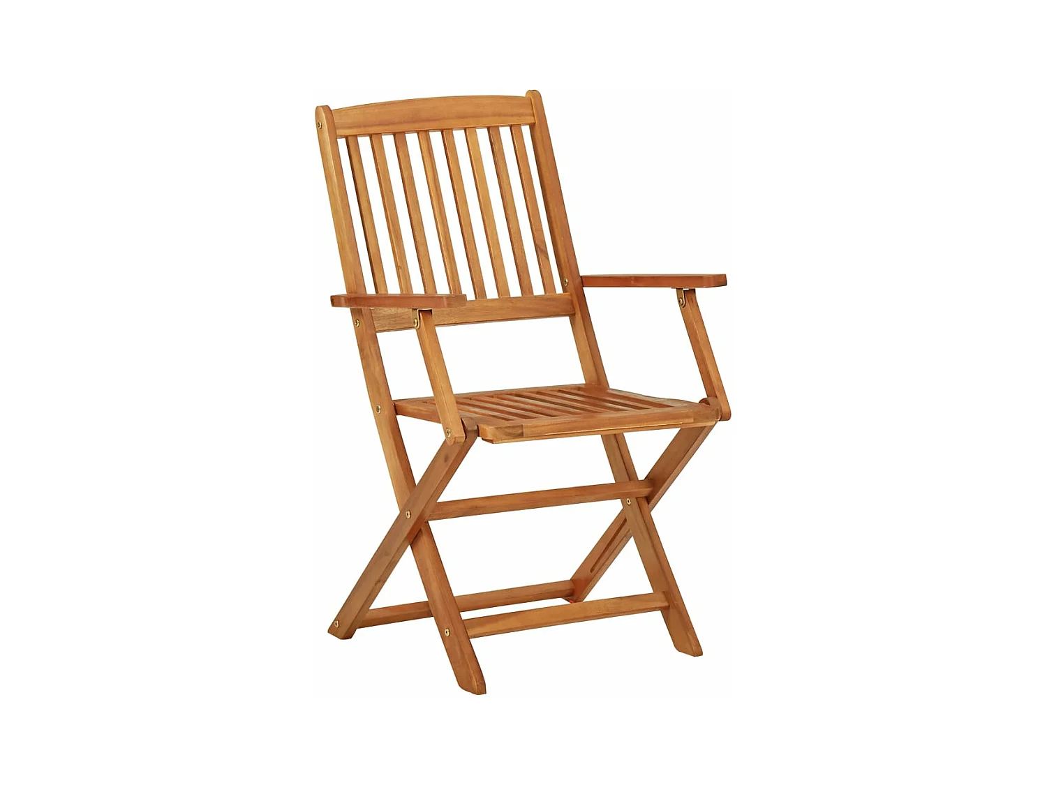 Mobilier de bistro pliable 3 pcs Bois d'acacia solide