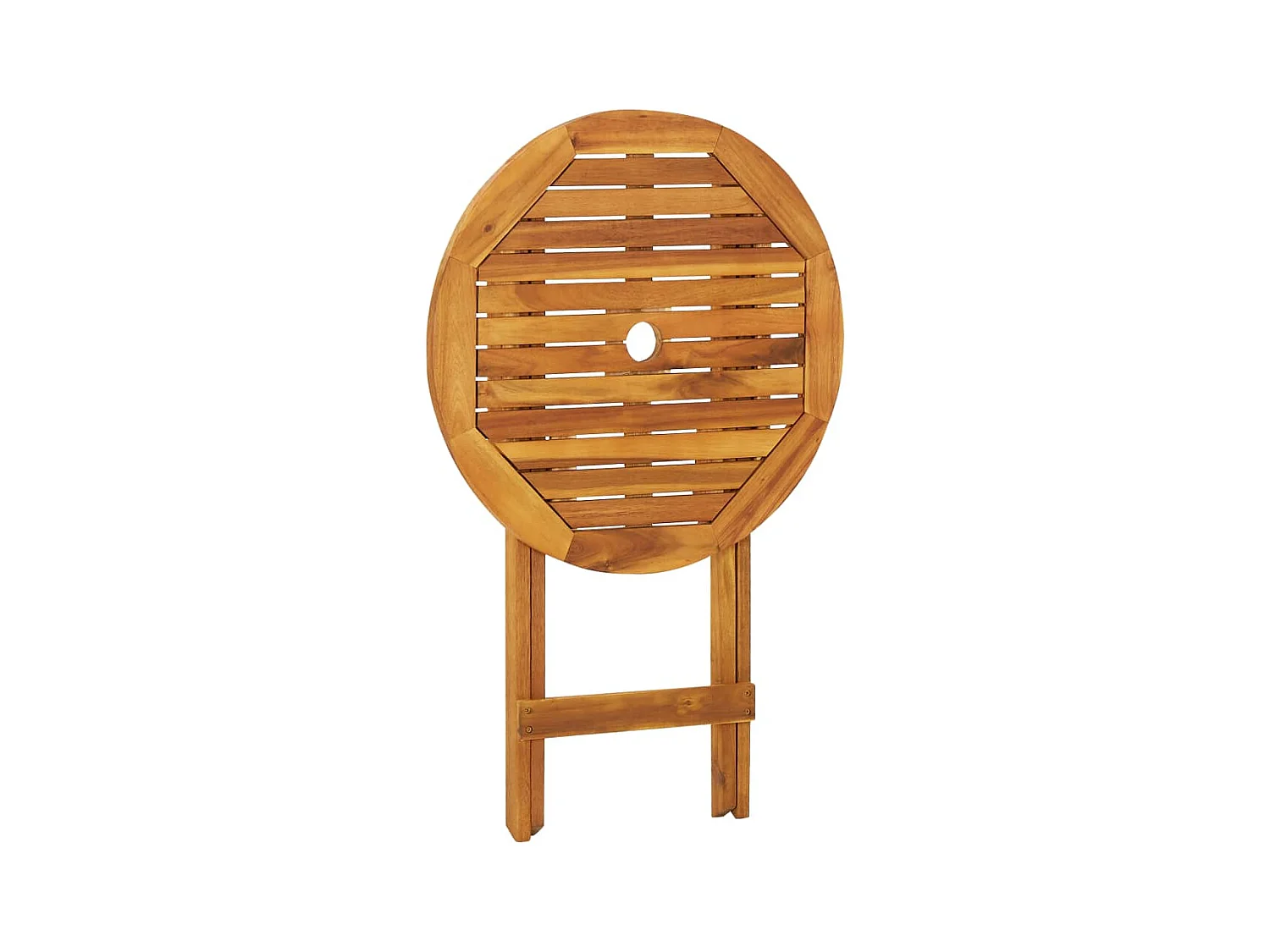 Mobilier de bistro pliable 3 pcs Bois d'acacia solide
