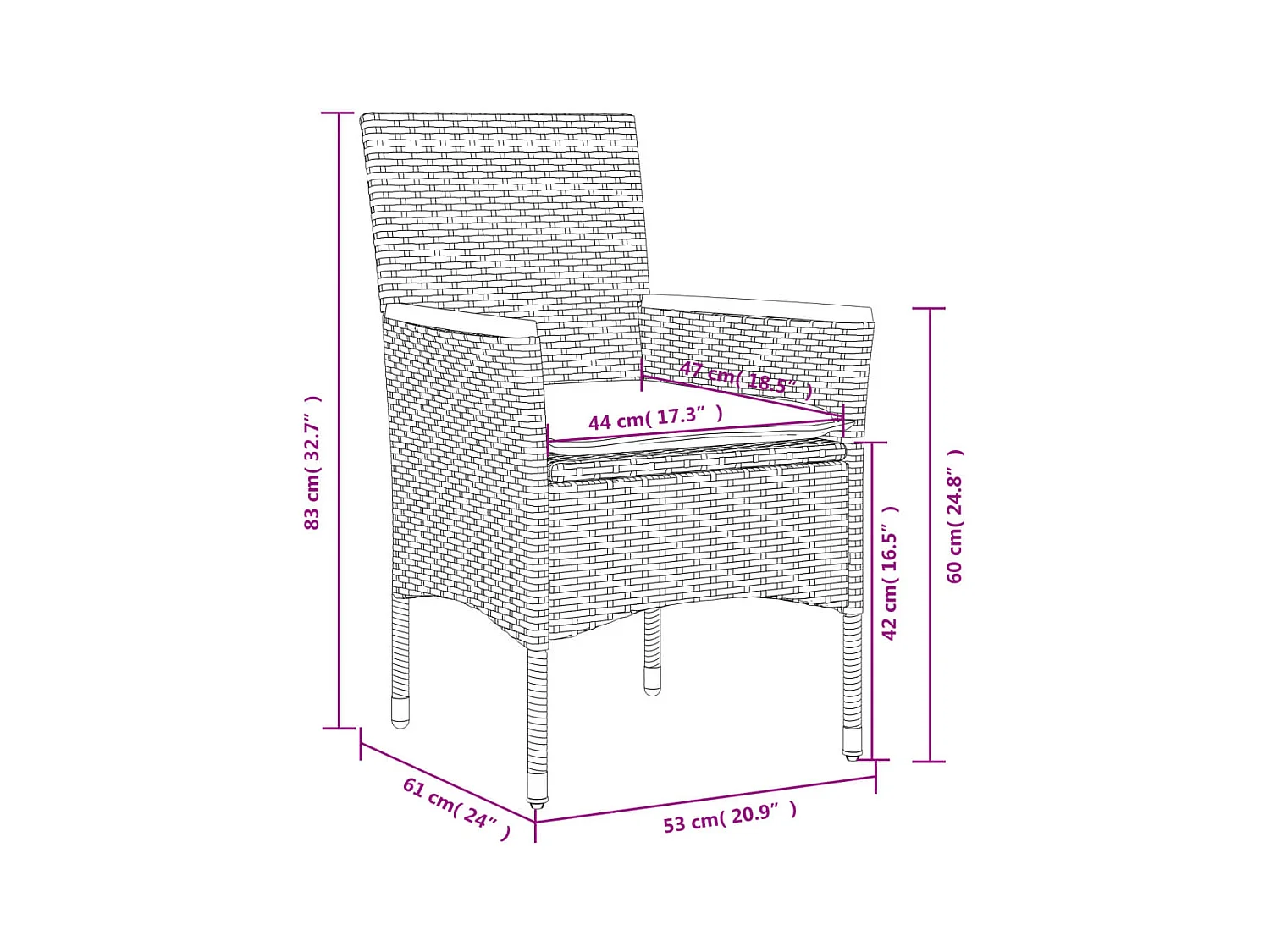 Ensemble à manger de jardin et coussins 5 pcs noir rotin acacia