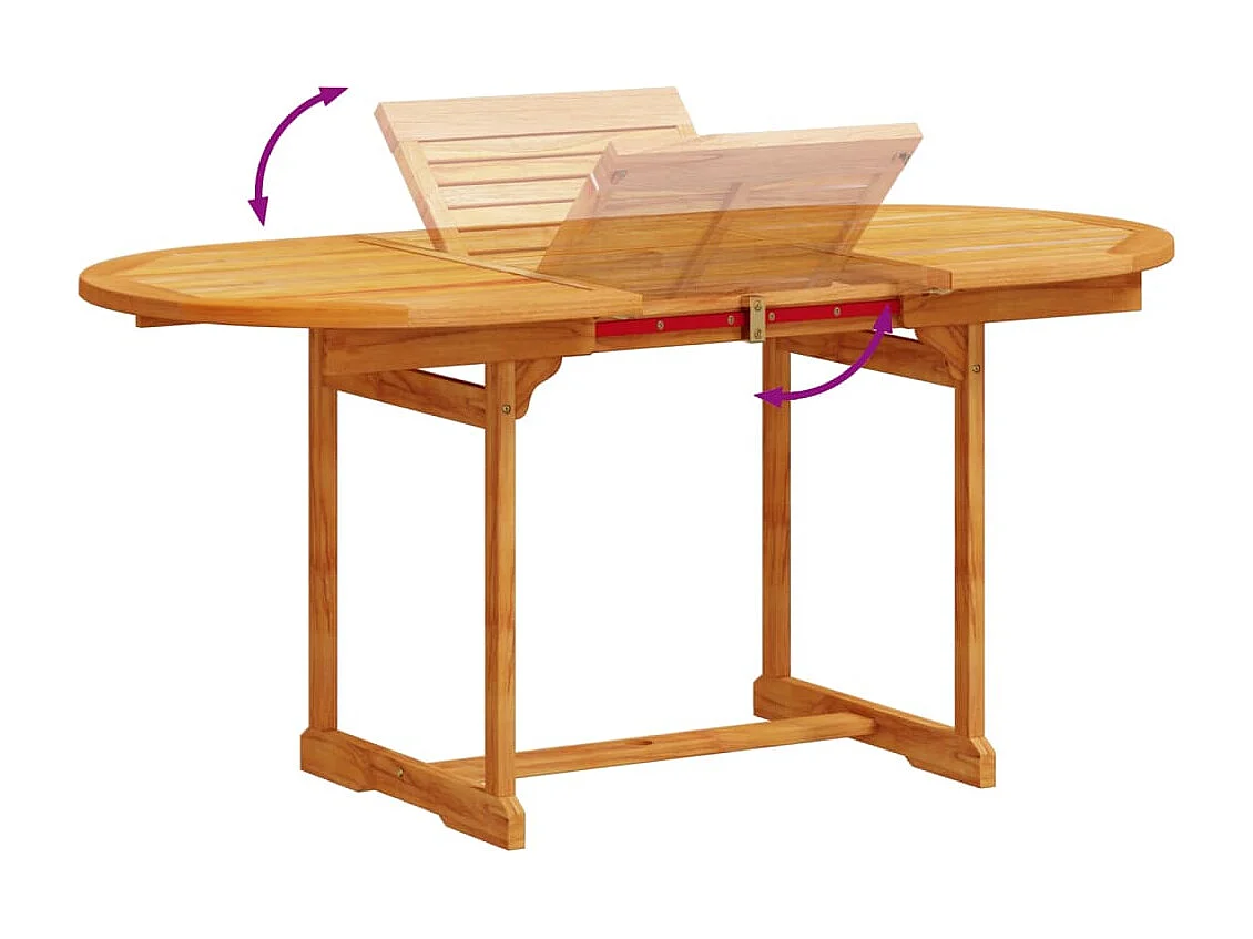 Ensemble à Manger de jardin 7pcs bois d'acacia solide textilène