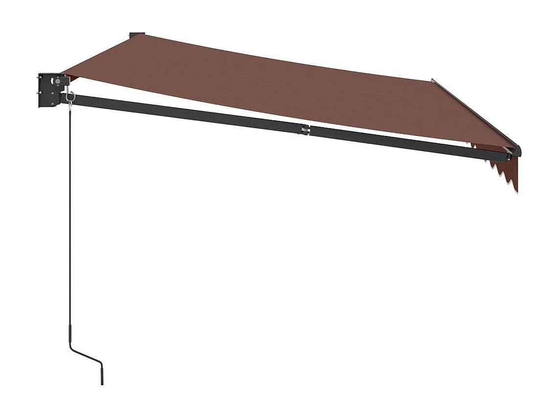 Tenda Sole Retrattile Manuale 350x250 cm Marrone