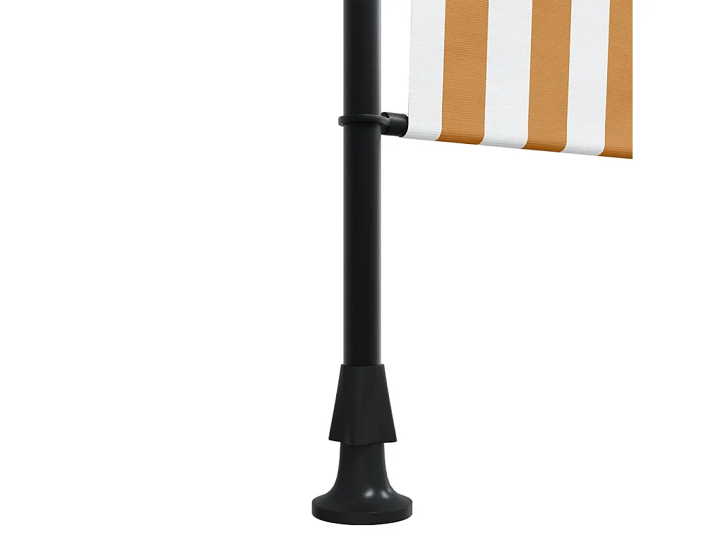 Store roulant d'extérieur orange et blanc 100x270cm tissu acier