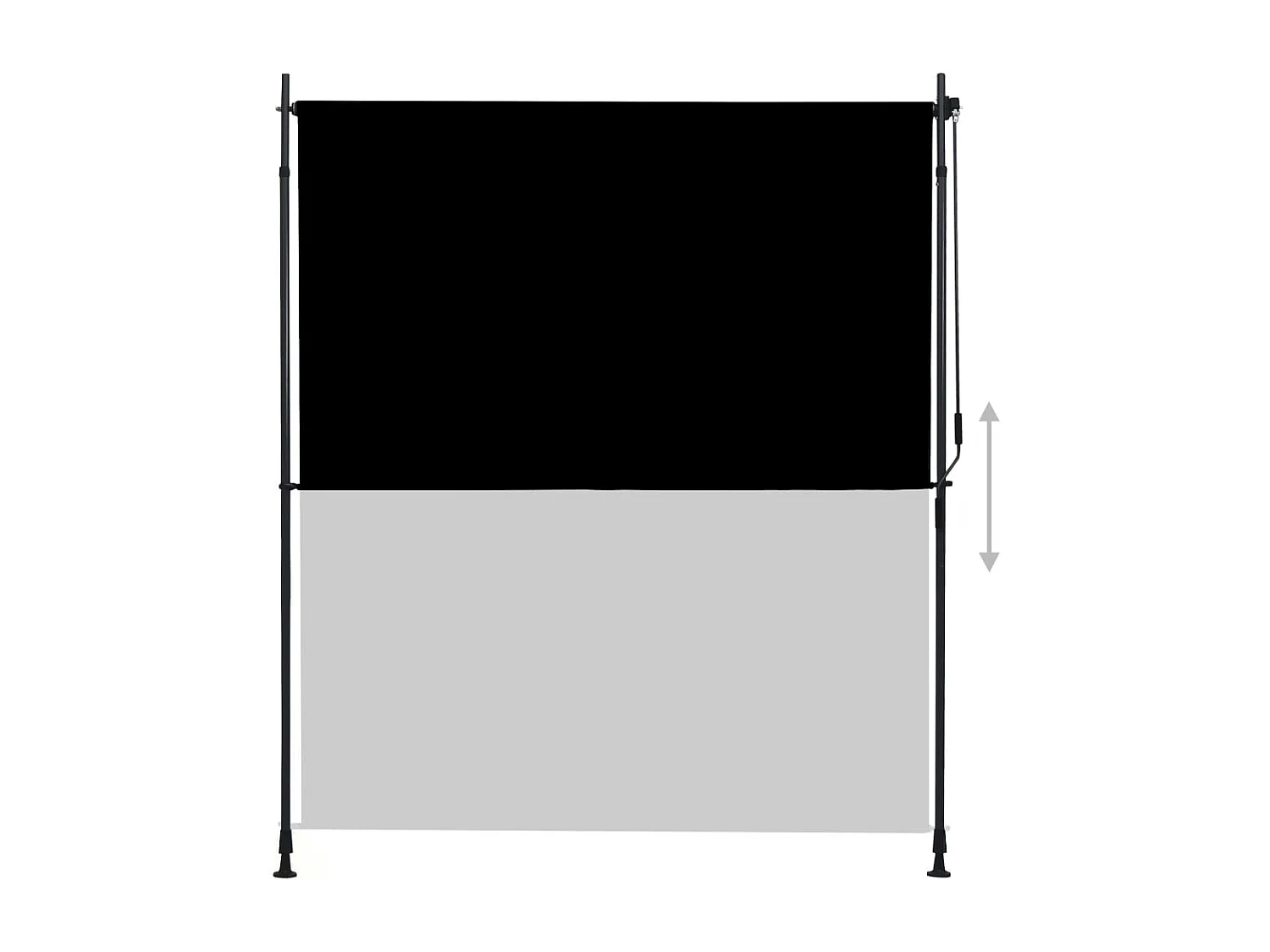 Estore de rolo para exterior 200x270 cm antracite