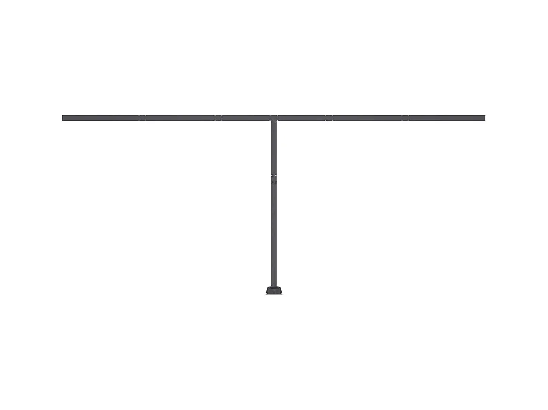 Auvent automatique sur pied 500x300 cm Bleu/Blanc