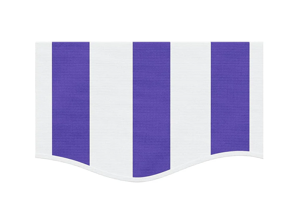 Tissu de remplacement de cantonnière d’auvent rayure bleu blanc