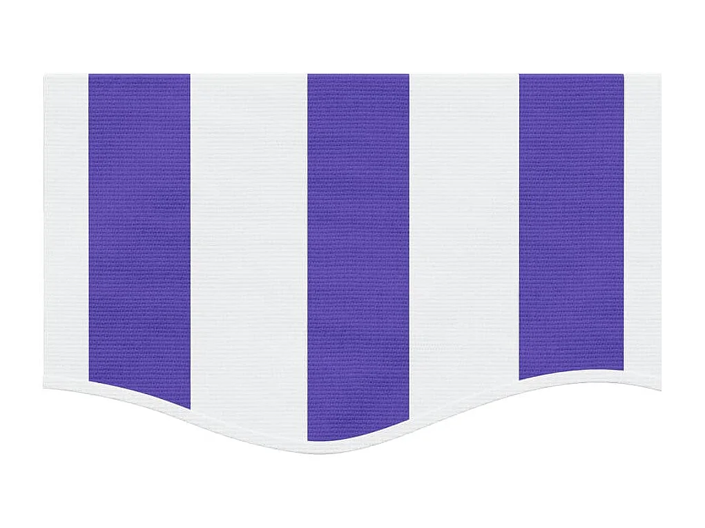 Vervangingsdoek voor luifelrok gestreept 4 m blauw en wit