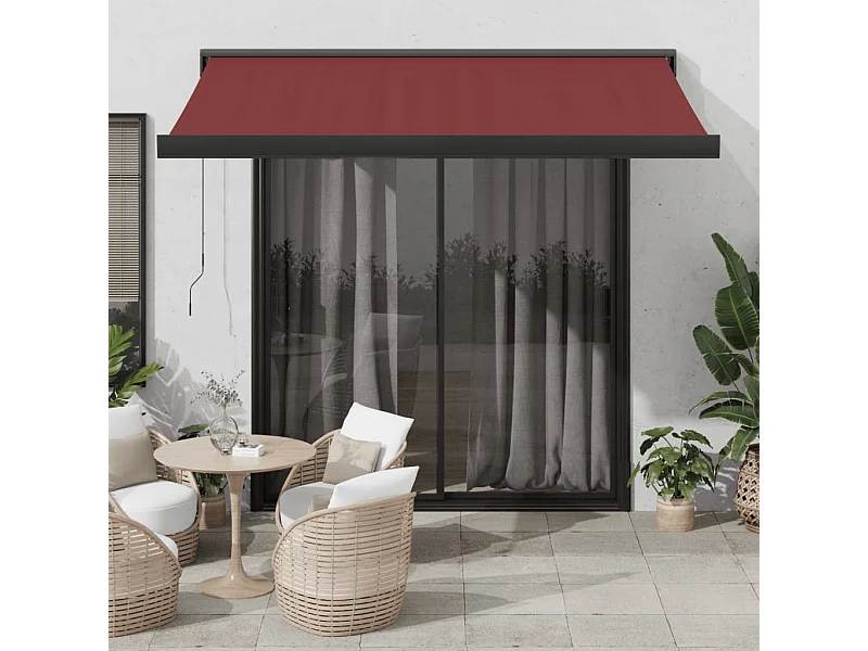 Tenda da Sole Retrattile Manuale Bordò 300x250 cm