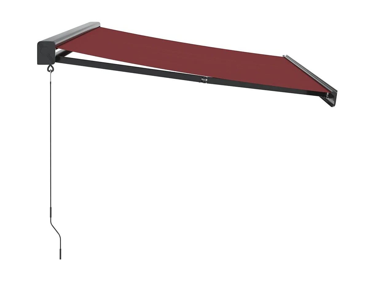 Auvent manuel rétractable bordeaux 300x250 cm