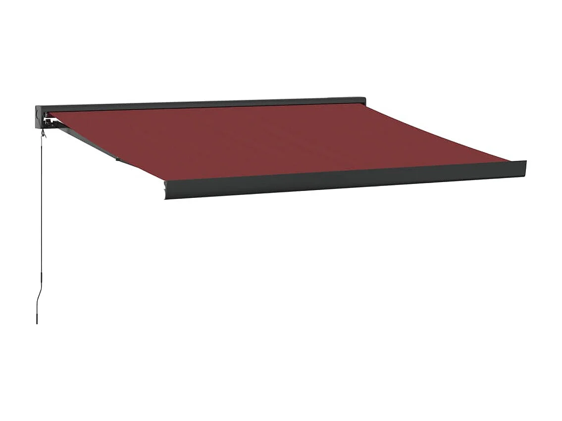 Markise Manuell Weinrot 300x250 cm